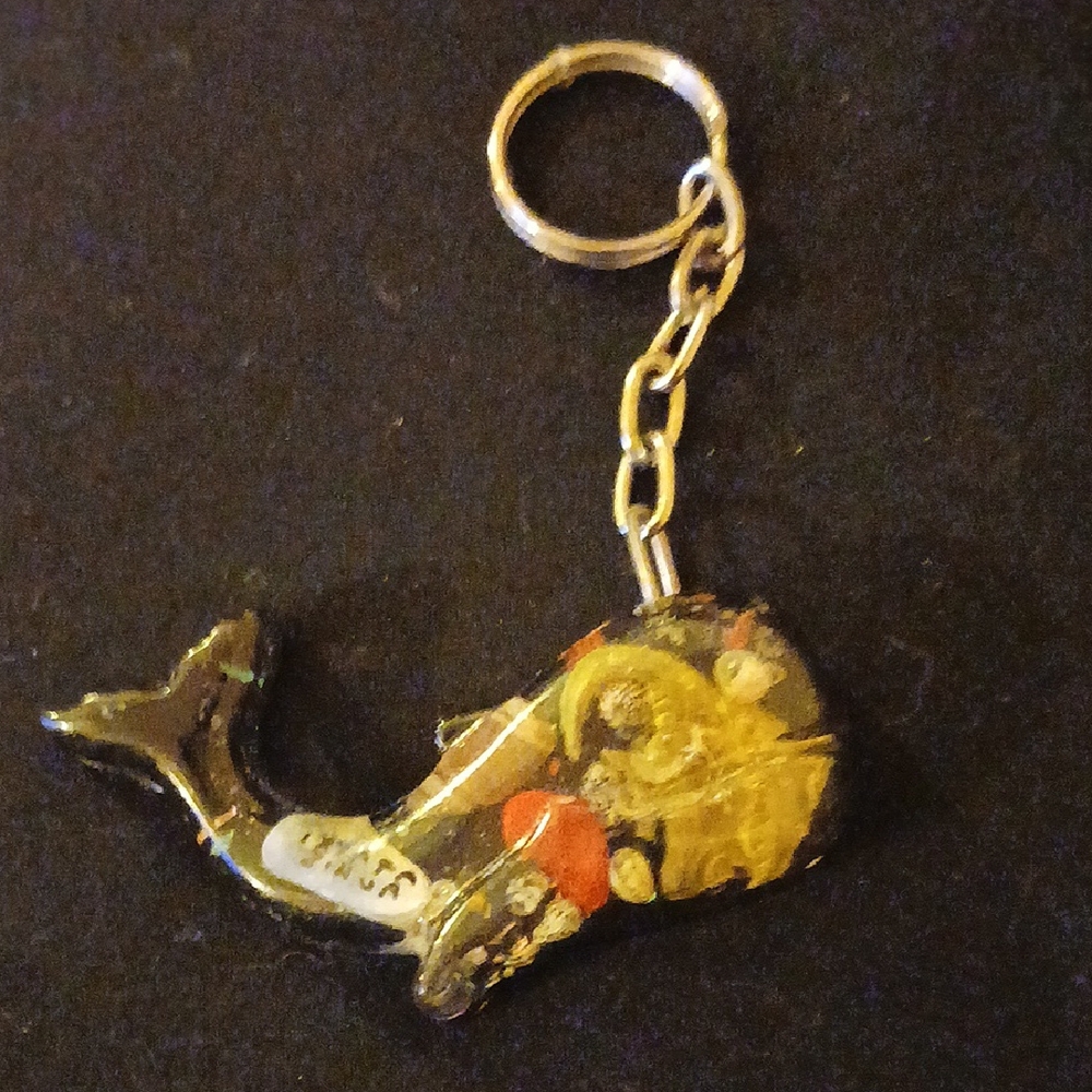 Colorful Whale Keychain